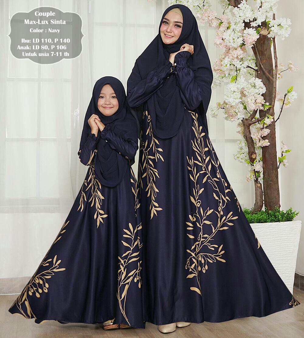 Humaira99 Gamis Syari Couple Ibu Anak Muslim Dress Hijab Muslimah Atasan Wanita Maxmara Lux Rebeca Yuanda