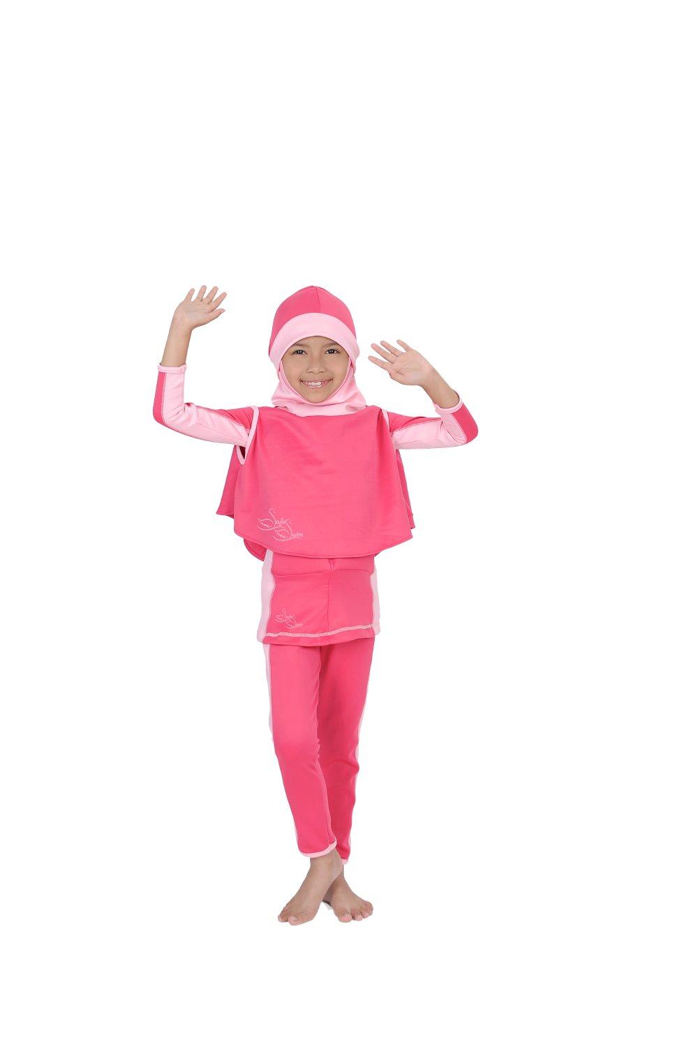 Baju Renang Anak Muslimah Mengapung Model Hijab Kualitas Mantabb