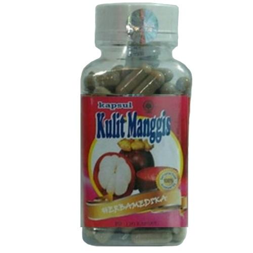 1 Botol Herbal Capsul Kulit Manggis 120 Kapsul Kulit Manggis