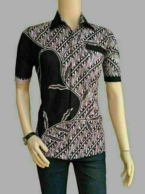 hem batik print best seller : monokrom