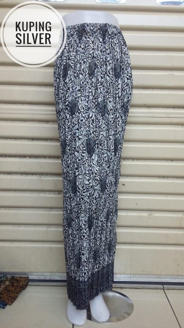ROK PRISKET BATIK MURAH / ROK PASANGAN KEBAYA / ROK PANJANG MUSLIMAH / ROK INSTAN PRISKET MOTIF KUPING SILVER