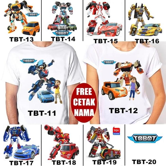 Kaos / Baju TOBOT DEWASA BANYAK MOTIF (FREE NAMA) - X5gzV9