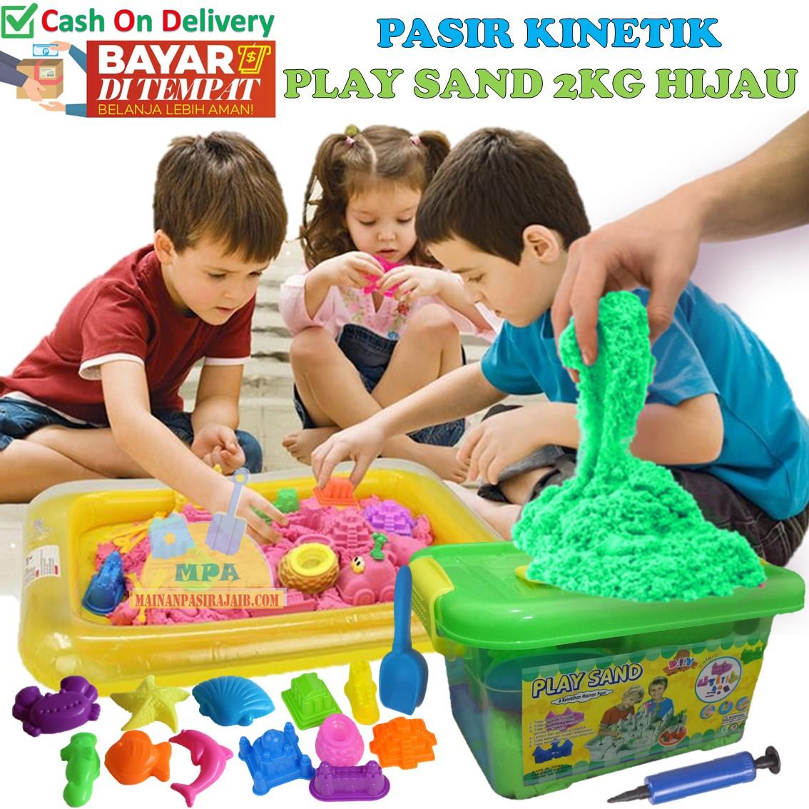 Mainan Pasir Ajaib Kinetic Model Sand Play Sand Super Jumbo Paket Lengkap