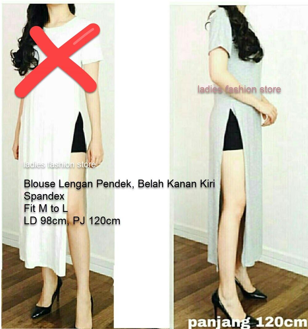 Dress Kaos Panjang Belah Pinggir / Kaos Tunik / Kaos Lengan Pendek Panjang / Baju Panjang / Dress Belah Pinggir / Baju Murah / Dress Polos Model baru / Gaun Casual Modern / Baju Korean Style / Pakaian Murah / Gaun Murah / Kaos Import (nglo nglo) NR - ABU
