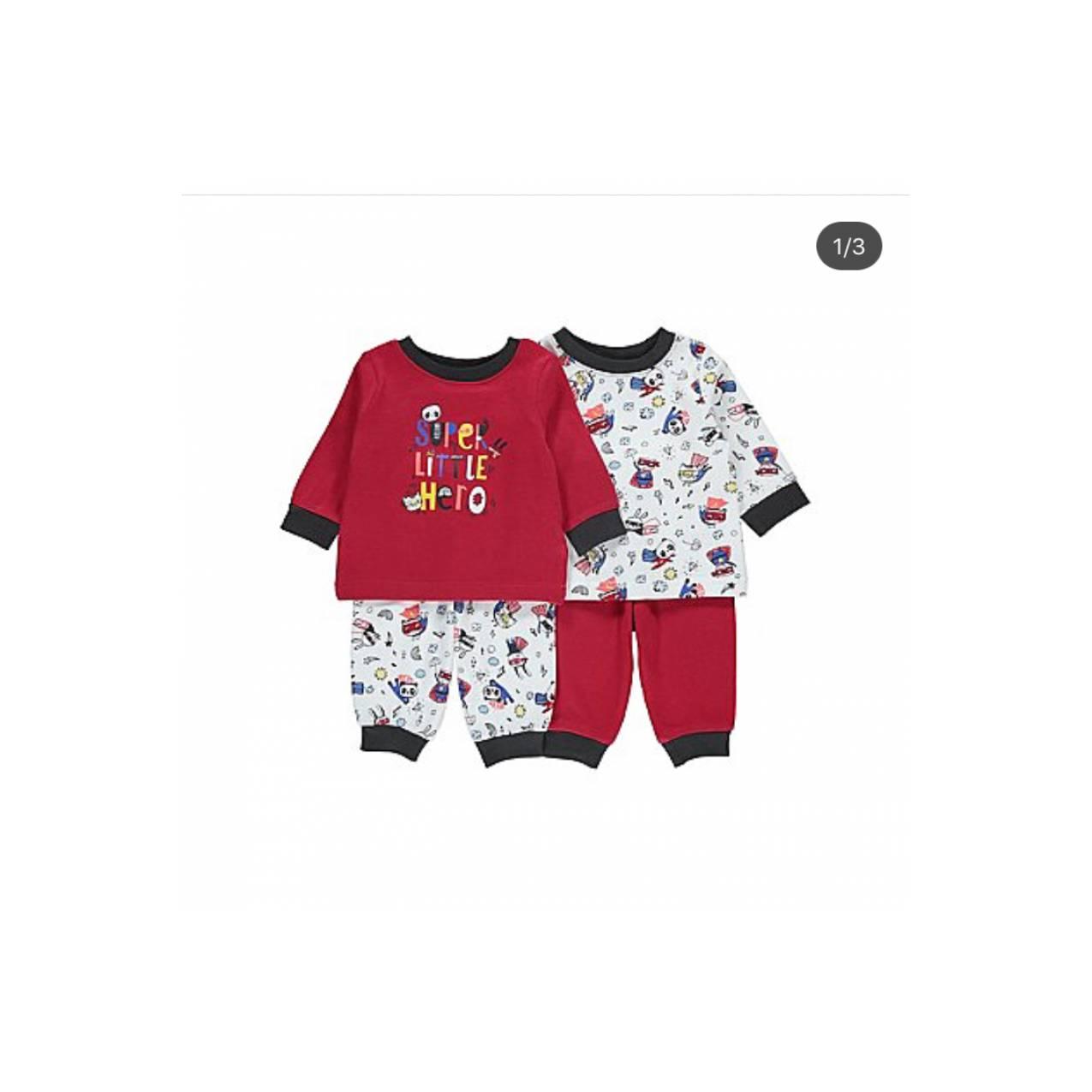 2set piyama Superhero import Inggris | baju tidur anak cowok premium