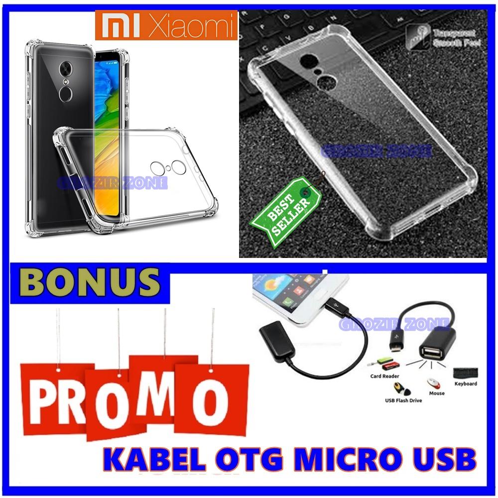 Back Case Soft Jacket / Anti Crack Xiaomi Redmi 5 - Bahan Lebih Bagus + Gratis Kabel Otg MIcro Usb ( Grozir zone )