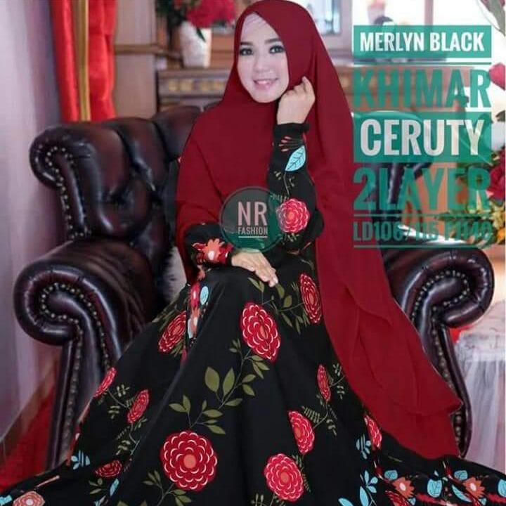 RNF - Gamis/Syar.i Monalisa - Busana Muslim Wanita -Bermotif
