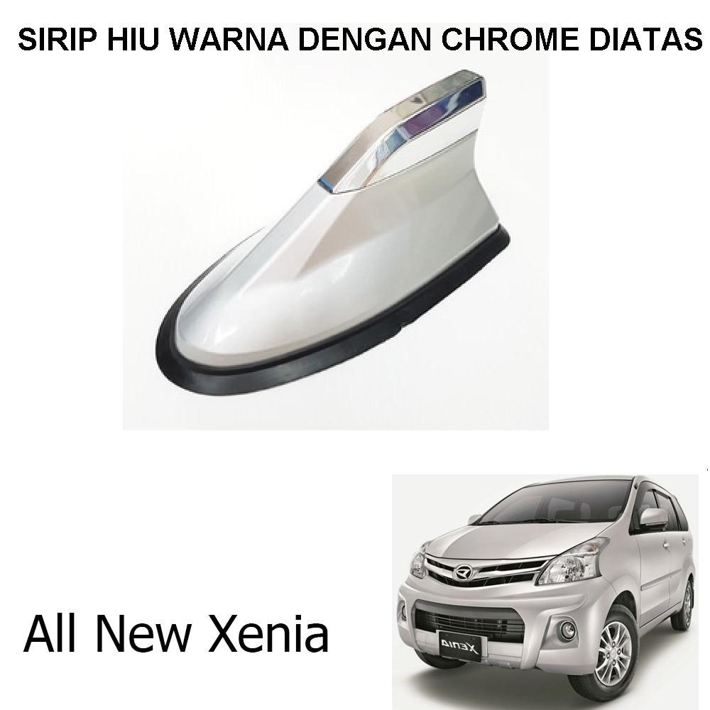 Antena Sirip Hiu Mobil All New Xenia Universal Warna Dengan Chrome Diatas