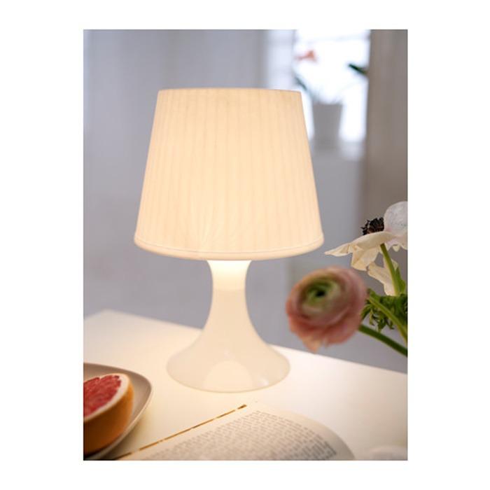 IKEA LAMPAN Lampu meja, putih