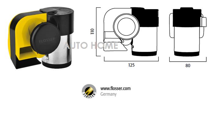 Klakson Flosser Ultra Air Horn / Angin / Kapal / Bus OR