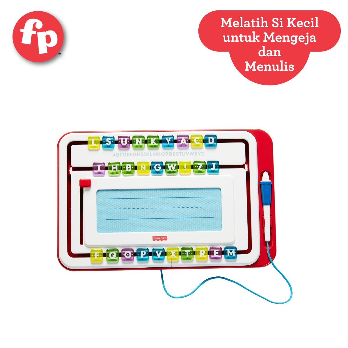 FISHER PRICE Think & Learn Alpha Slide Writer Papan Tulis Mainan Permainan Edukatif Anak Balita