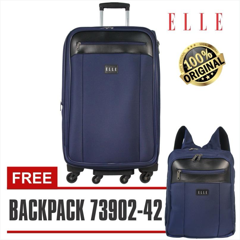 Elle TSA 7206329-42 Tas Koper Pria, Tas Koper Wanita 29 inch FREE BACKPACK unisex / Tas Ransel 14 inch