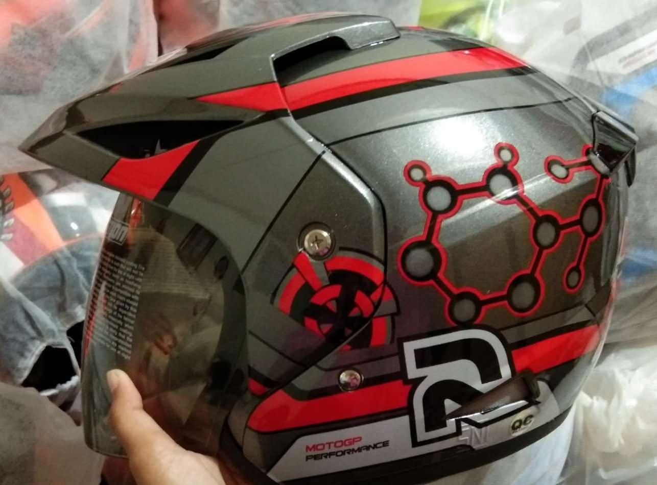HOT PROMO ! Helm ARL Pet Dewasa (No Double Visor) Merk Takira Merah - SNI - INIs Mart Jakarta