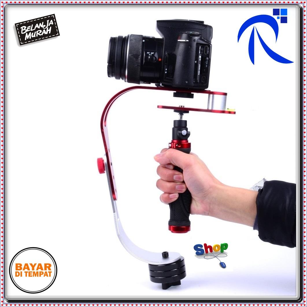 Rimas Handheld Video Camera Stabilizer For DSLR GoPro Xiaomi Yi Kamera Aksesoris set gimbal Grip Flash kokoh kuat berkualitas FREE ONGKIR & Bisa COD