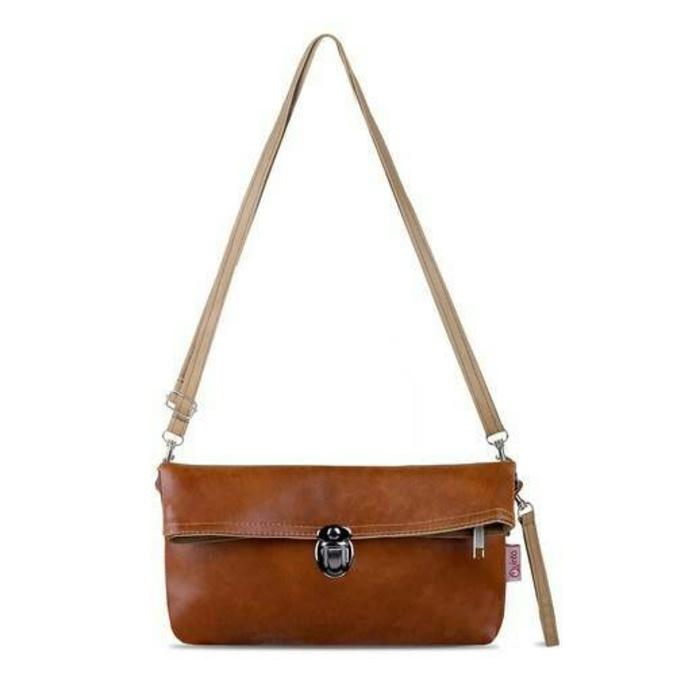 Promo Murah Quinta Tas clutch murah Elegant coklat muda