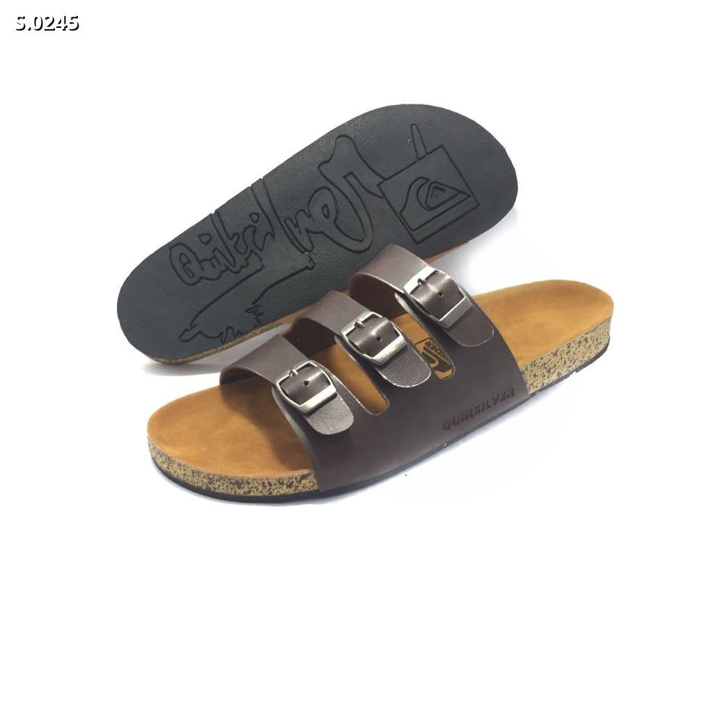 SANDAL BIRKEN BAN 3 - WARNA COKLAT TUA