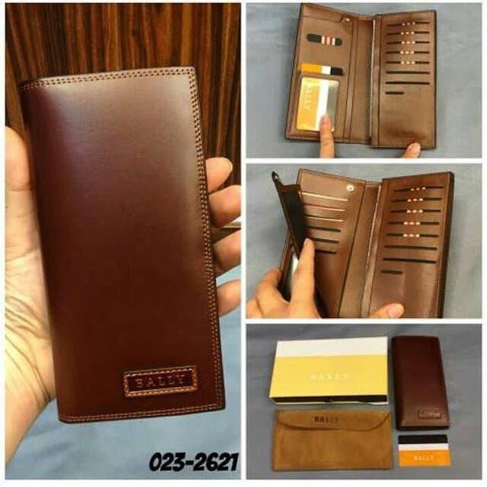 dompet pria dan wanita,bally super premium,import 100% asli kulit.