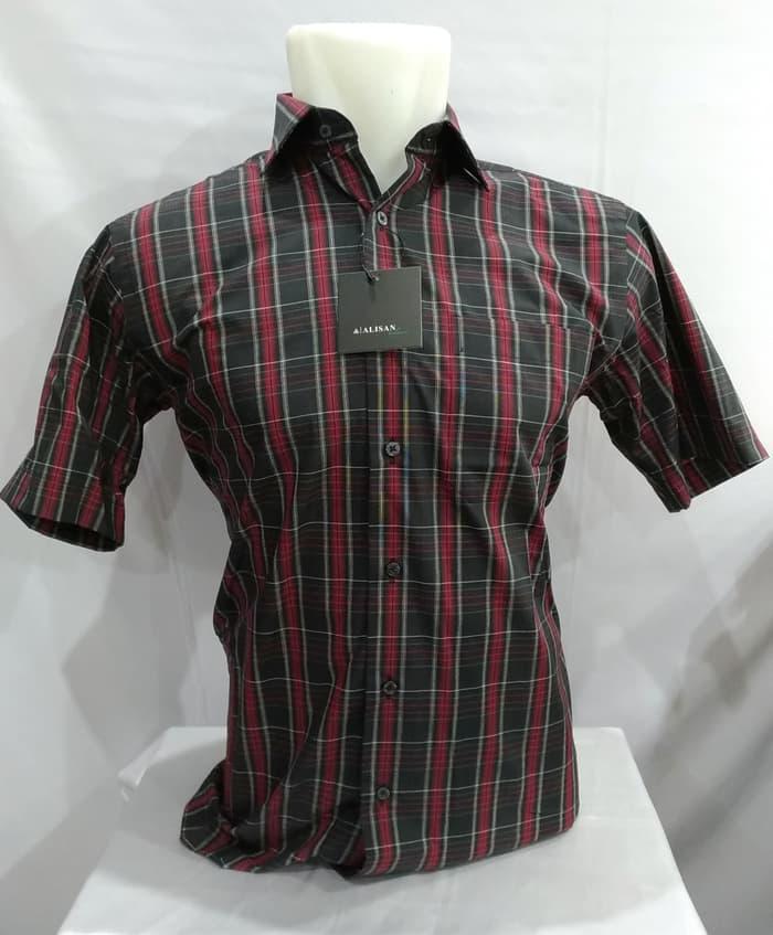 Kemeja Pria Alisan Pendek Reguler Basic A1 2 Warna (Cek Keterangan) - Hxs1Rs