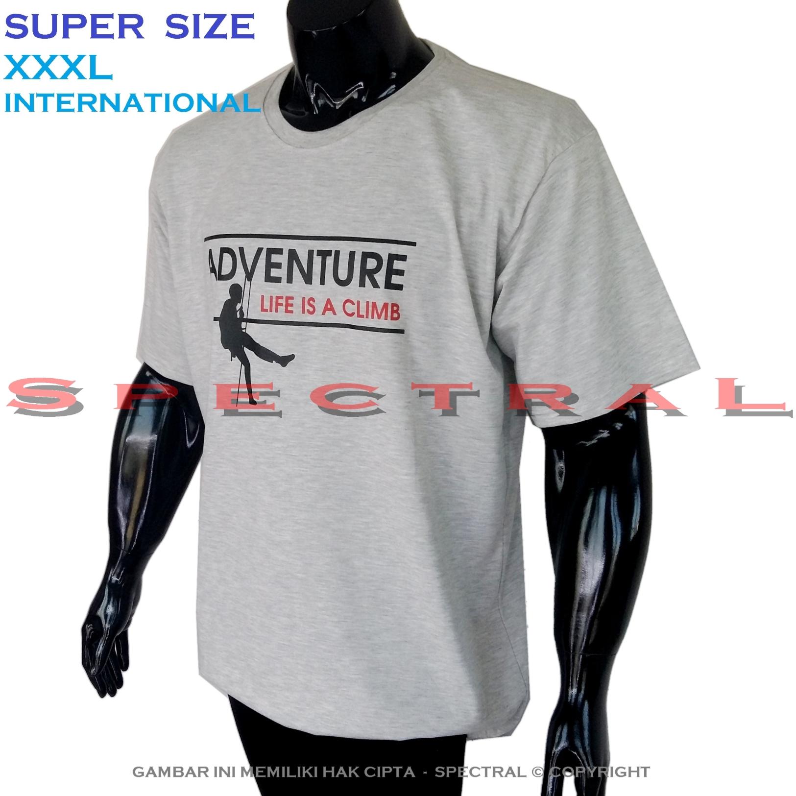 Spectral – SUPER BIG SIZE XXXL INTERNATIONAL Bapak Orang Tua Gemuk 100% Soft Cotton Combed Kaos Distro Jumbo BIGSIZE T-Shirt Fashion Ukuran Besar Polos Celana Atasan Pria Wanita Katun Gendut Lengan Simple Sport Casual 3L 3XL Baju Cowo Cewe Pakaian Terbaru