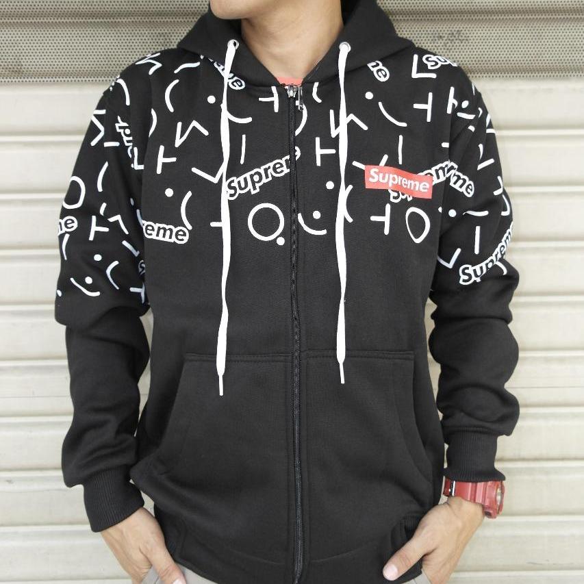 Jaket Zipper Motif batik Pria dan Wanita