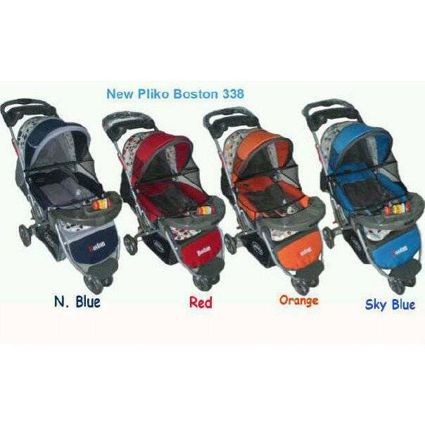 PLIKO BOSTON STROLER RODA 3 STROLLER MURAH KERETA DORONGAN BAYI BAHAN KOKOH RINGAN