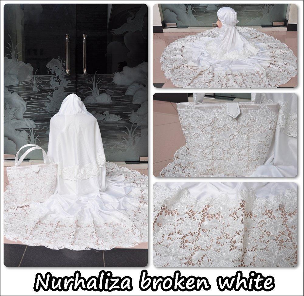 Mukena HANTARAN Nurhaliza Putih Tulang di lapak Grosir Mukena Dessy mukenadessy