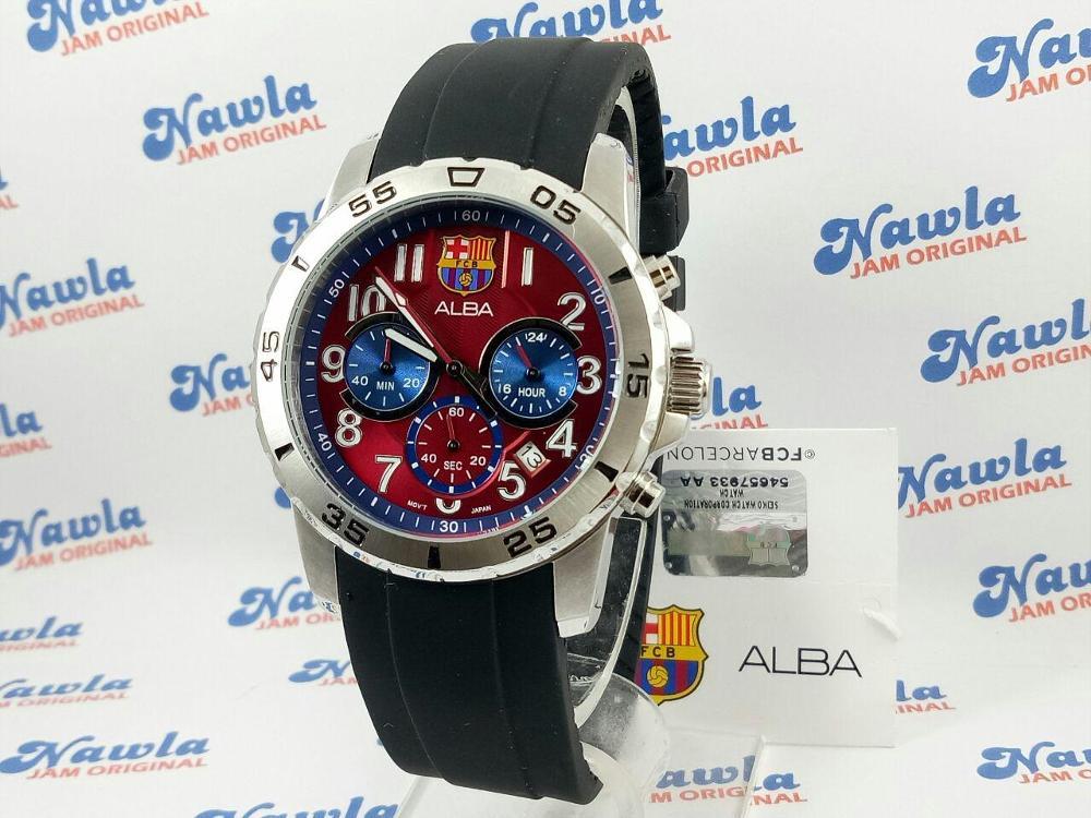 Alba AT3163X1 Chronograph FC Barca - Jam Tanga Pria AT3163