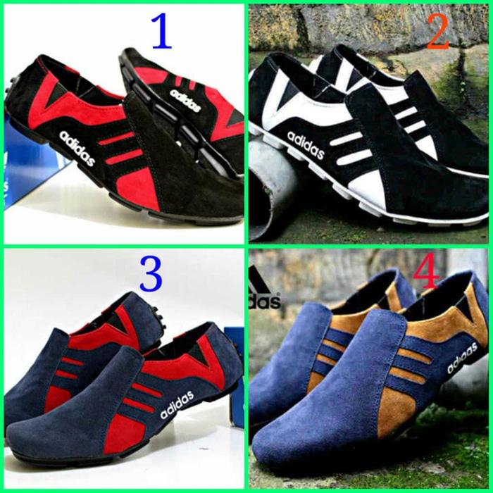 Sepatu Adidas Slip On Slop Suede Pria / Sepatu Casual P PREMIUM F0127 - 1KW3di