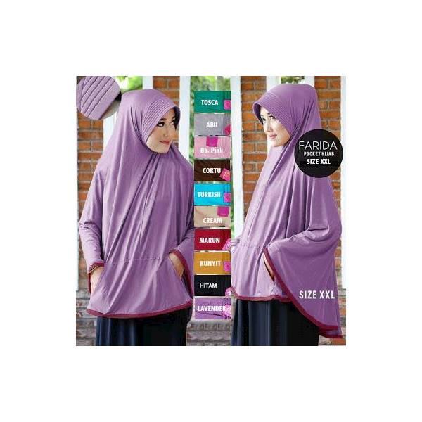Promo Hari Ini Bergo Pocket Jumbo Uk XXL Tren Baru Untuk Lebaran