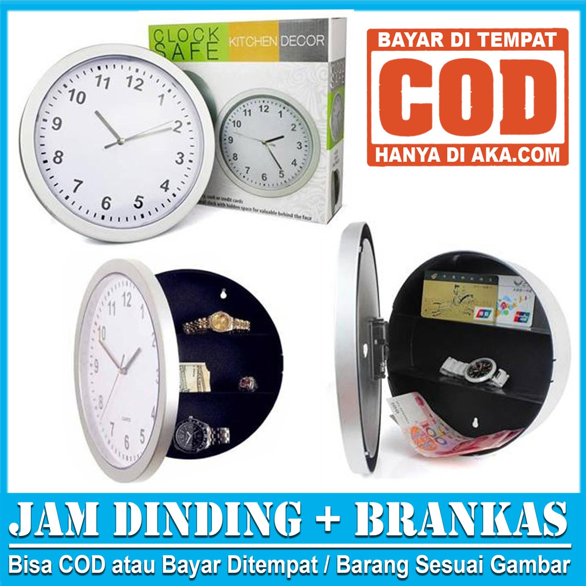 Jam Dinding + Brankas Penyimpan Barang GRATIS ONGKIR FREE 1pcs Baterai REAL PICTURE