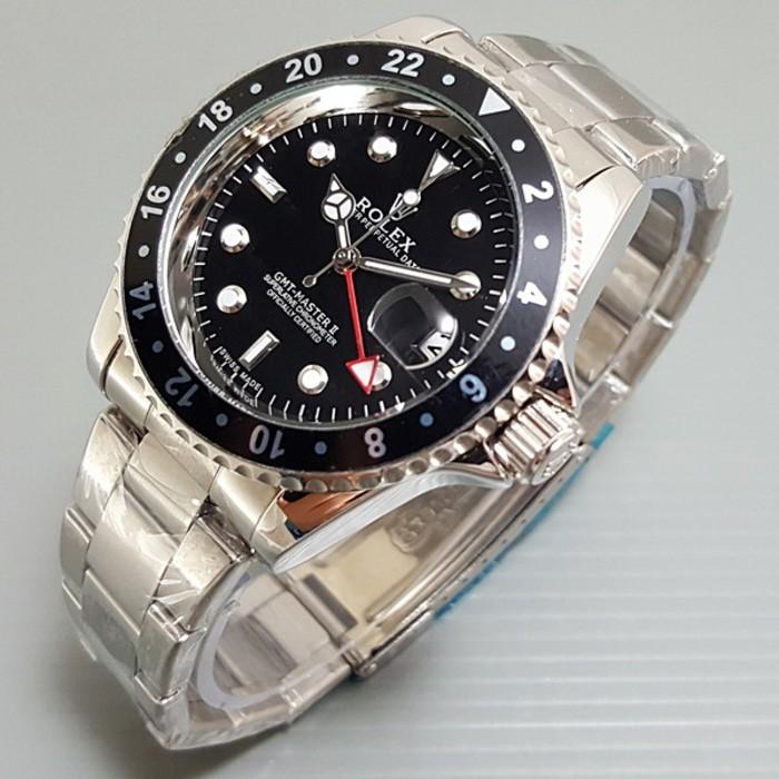 Jam Tangan Pria / Cowok Rolex Submariner Rantai Silver Automatic - 1Z5dkd