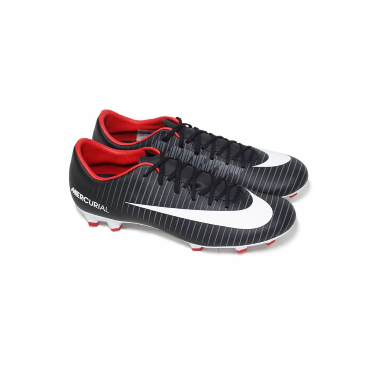 Sepatu Bola Nike Mercurial Victory Vi Fg - Black White University Red