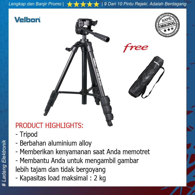 Velbon CX-888 / CX 888 Tripod ( Free Tripod Bag ) - Original
