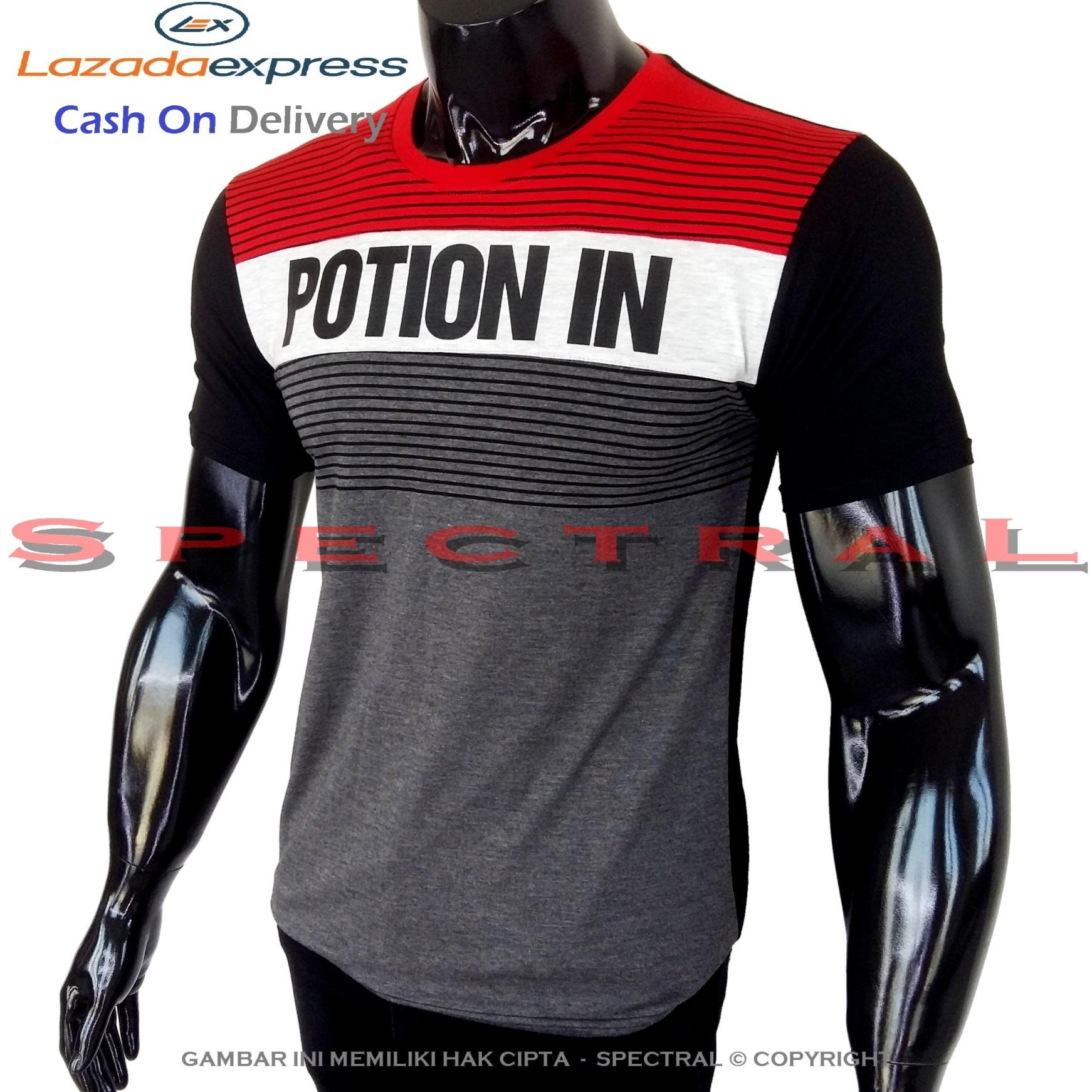 Spectral - Kaos Distro POTION IN Soft Rayon Viscose Lycra Pola M Fit To L Simple Fashionable Tidak Pasaran Kombinasi Garis Motif Art Visual