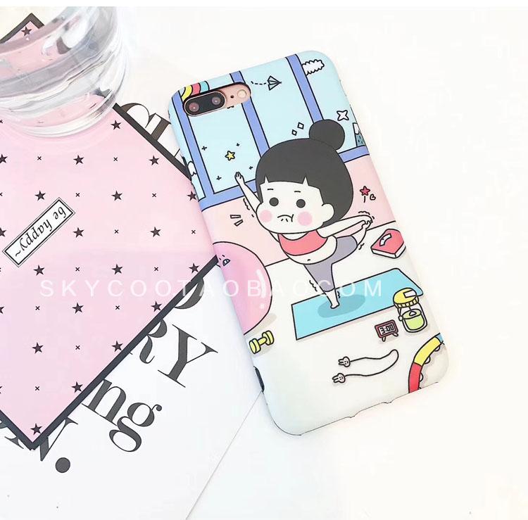 In Casing HP Iphone8 Jepang dan Korea Selatan Produk Baru Yoga Matte Shell 7 Plus Imut