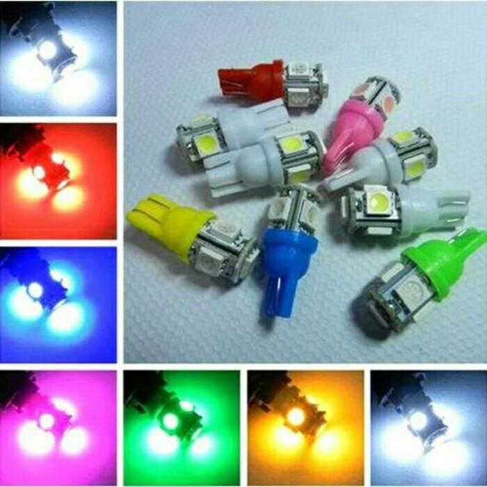 LAMPU LED T10 5 TITIK SMD TERANG BEST SELLER HARGA PER PCS 5T01