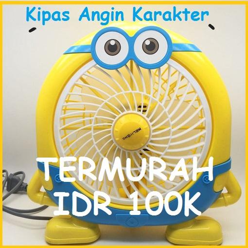 KIPAS ANGIN KARAKTER MINION WELHOME MURAH BERKUALITAS