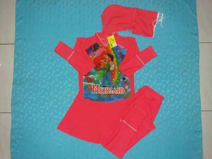 ASLI!!! baju renang muslim anak cewe SD hello kitty / helo kiti - u0CBle