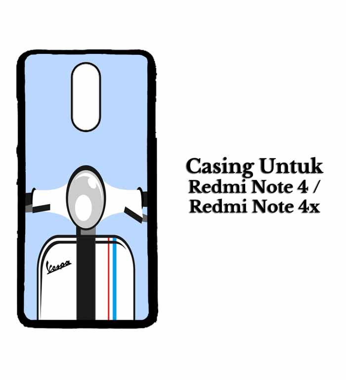 Casing XIAOMI REDMI NOTE 4X Vespa white Hardcase Custom Case Se7enstores