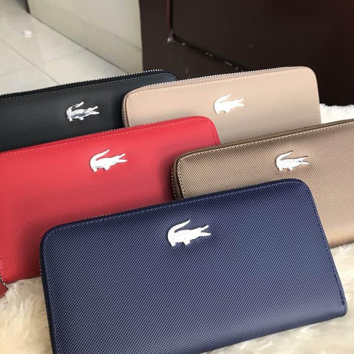supplier dompet wanita import murah cewek batam sale LACOSTE WALLET - Hitam