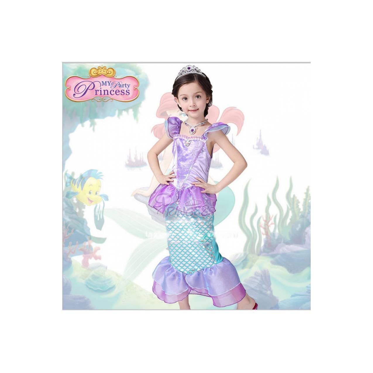 Baju Anak Princess Arial Ikan Duyung 086 model lengan pendek / Disney