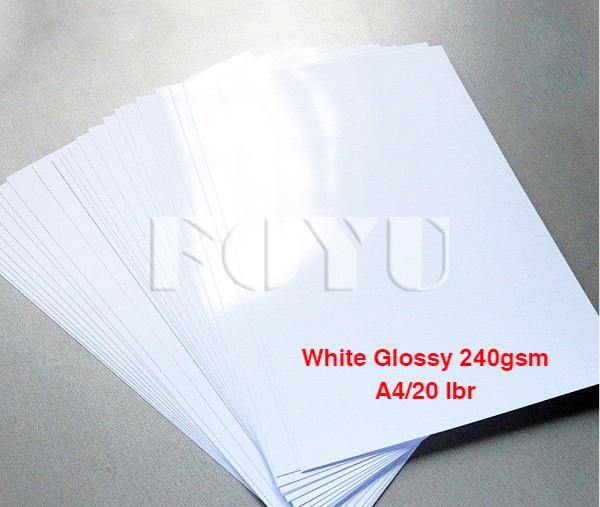 Kertas Foto Inkjet White Glossy Water Proof 240gsm A4