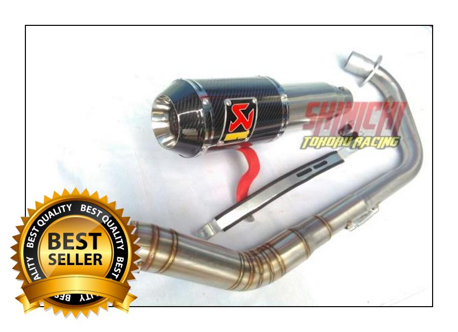 Knalpot Racing Akrapovic Gp M1 fullsyetem Untuk Motor Vixion OLD /NVA/NVL. Xabre /Byson /Scorpions /R15 /pulsar 200ns /Tiger /Verza /Megapro /cbr150 /K45 /cb150r New /cbr150 old