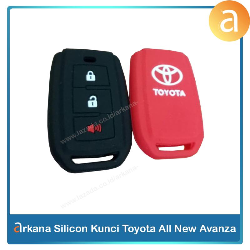 Arkana Silicon Kunci Toyota All New Avanza Veloz Silikon Sarung Remote Mobil Kondom Kunci Warna Random