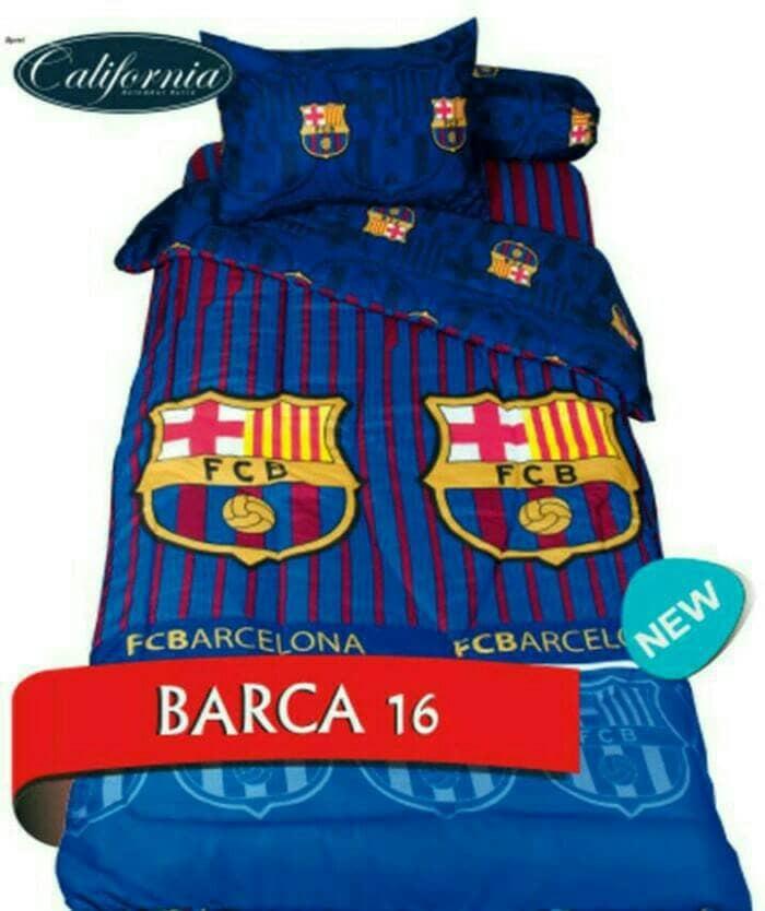 BEDCOVER CALIFORNIA BARCA No.3 SINGLE 120 BARCELONA KLUB BOLA Exclusive