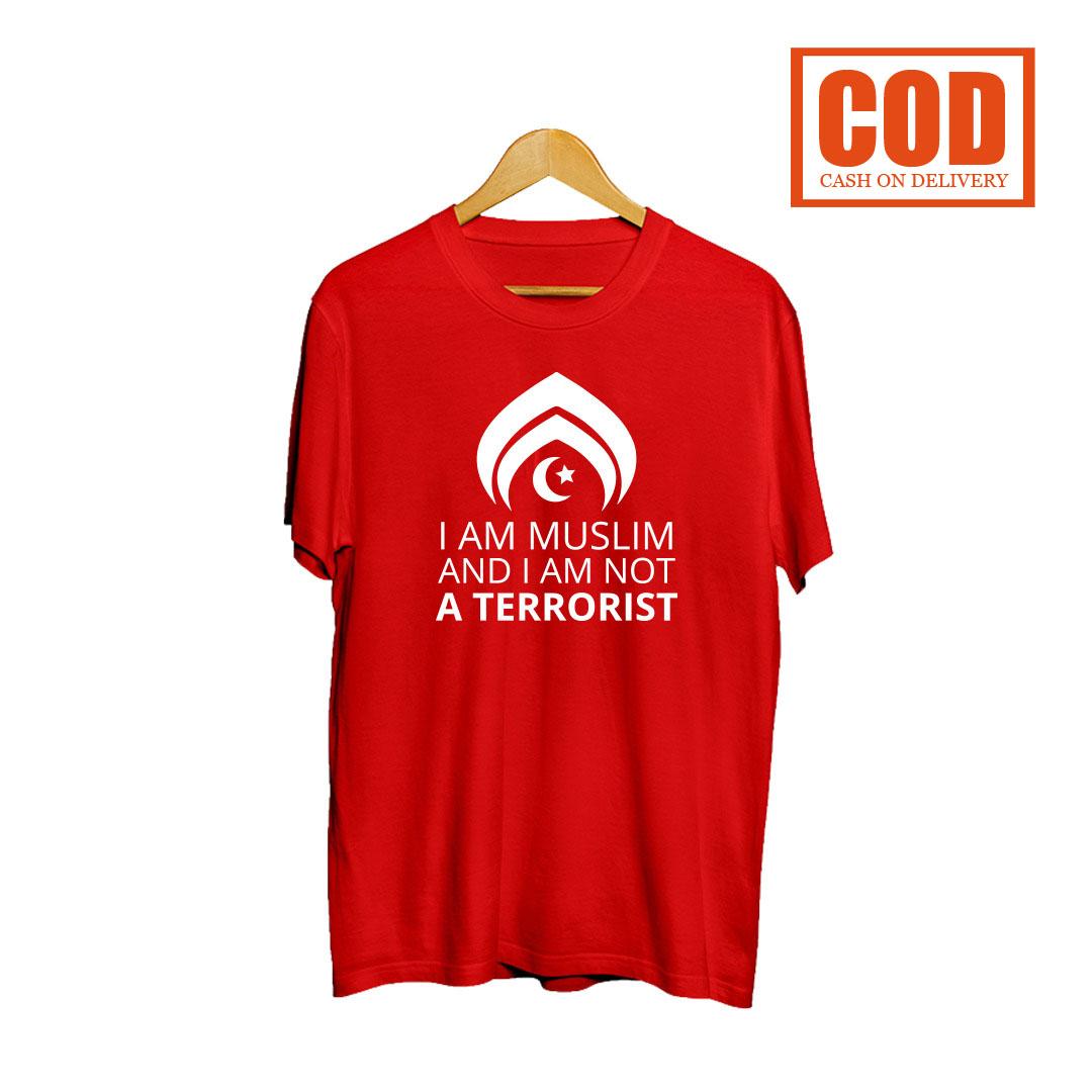 Kaos Premium / Baju Distro / Tshirt Casual Pria Wanita / Fashion Atasan / I AM MUSLIM