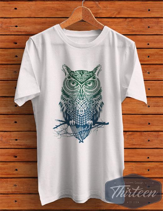 Kaos Model Simple Simpel Owl Burung Hantu Kualitas Distro