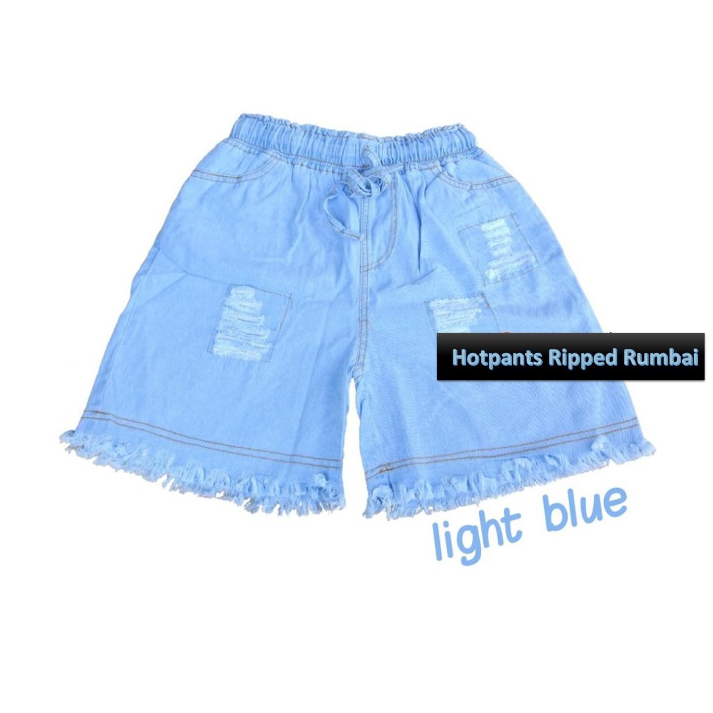 Baby Talk Club Celana Pendek Hotpants Ripped Rumbai Jeans Wanita Celana Jeans Wanita Fashionable - Women Shorts Celanaa Pendek Sobek Sobek Hits Wanita Celana Murah Celana Fashion Terbaru - Celana Termurah Celana Santai