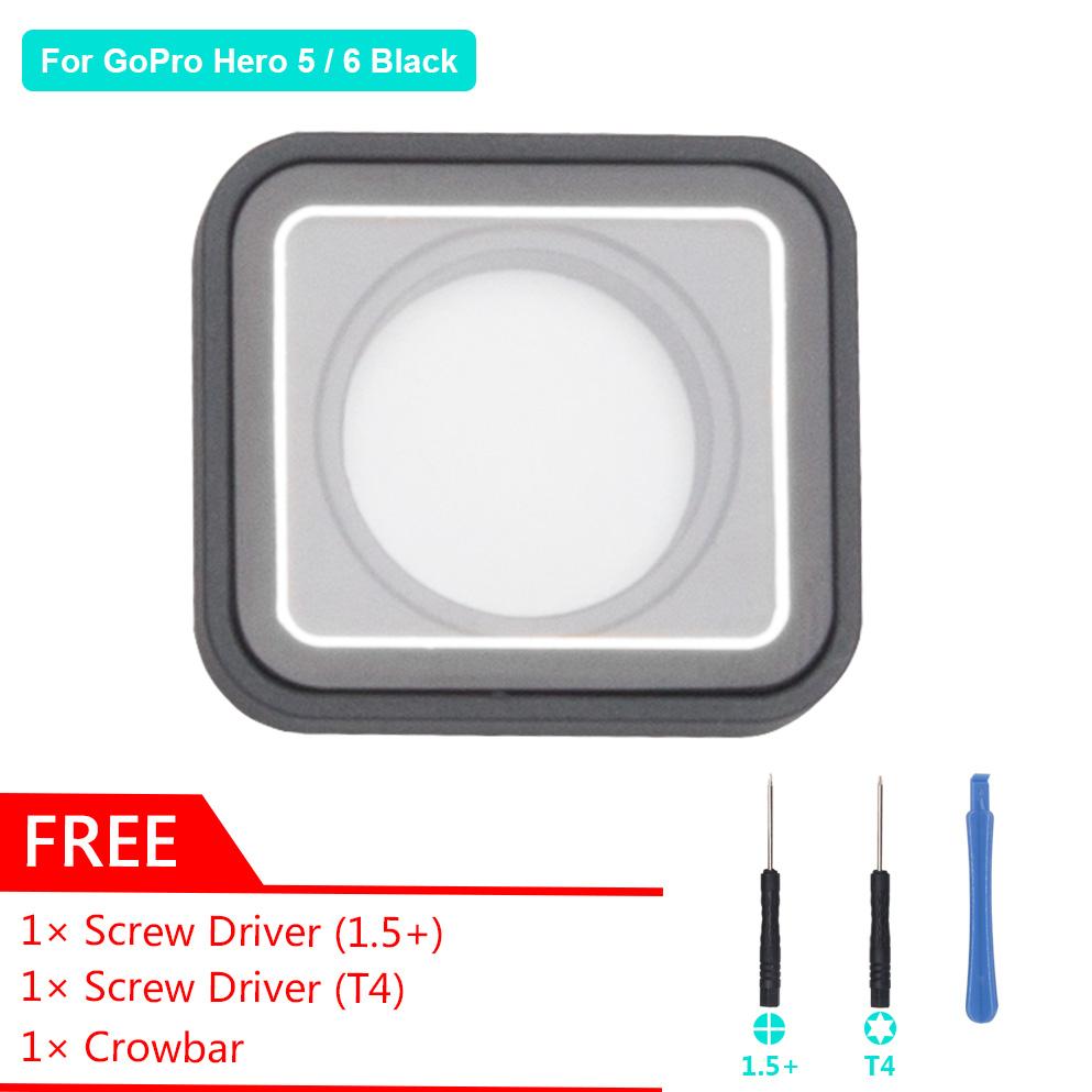 Gearbear Lensa UV Penggantian Kaca Sarung Perbaikan Fix Bagian + Took Perlengkapan Set untuk GoPro Hero 6 5 Hitam Olahraga kamera Aksi