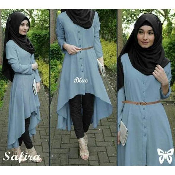 SAFIRA HIJAB 4IN1 BAJU MUSLIM SETELAN BUSANA MUSLIM TERBARU TERLARIS - KLDGNJS